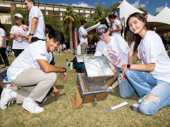 Participants at the 2023 Solar Oven Throw Down