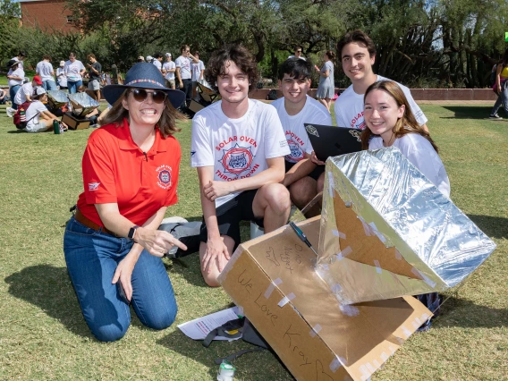 Participants at the 2023 Solar Oven Throw Down