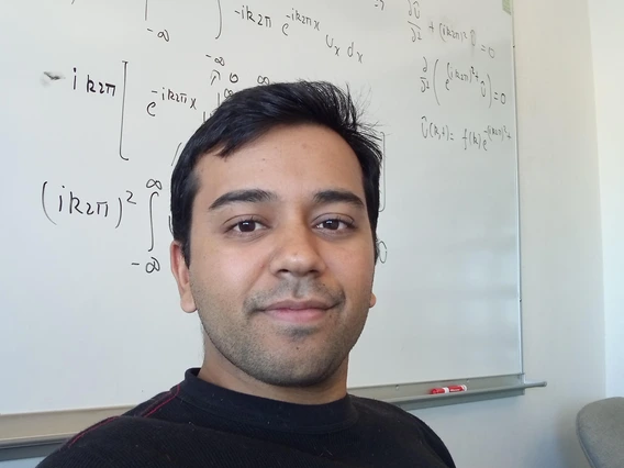 Ashish Singh, outstanding graduate student in mechanical engineering.