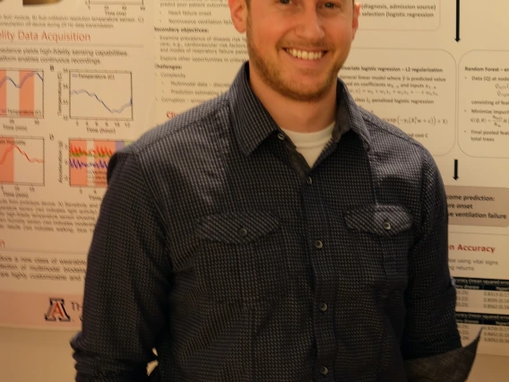 Patrick Essay, outstanding graduate student in systems and industrial engineering.