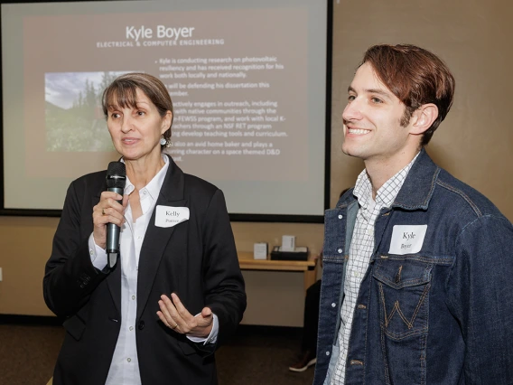 Kelly Potter and Kyle Boyer.