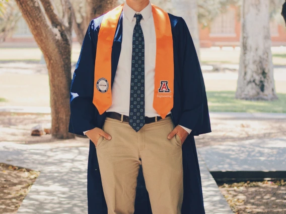 John Mack, outstanding senior in optical sciences and engineering