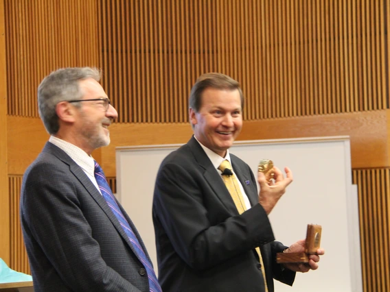 Lacy lecturer Gary Goldberg of Newmont Mining