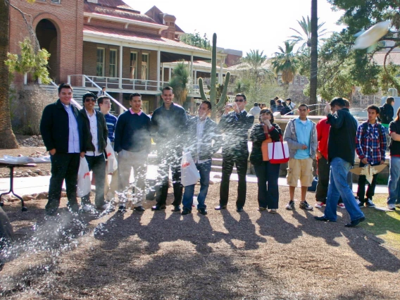 students launch home-made rocket