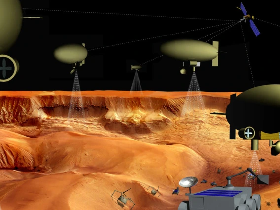 Robot Armada for space exploration