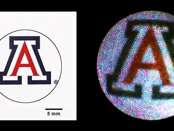 Graphic representation of falloposcope image resolution