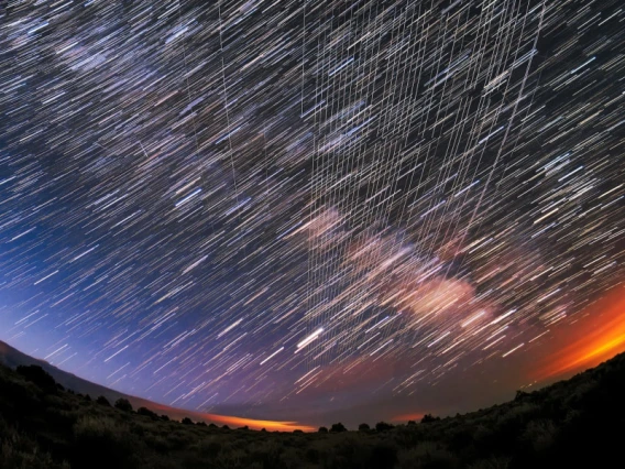 Picture of the night sky with stars.