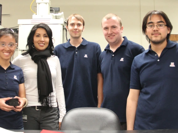 professor and students