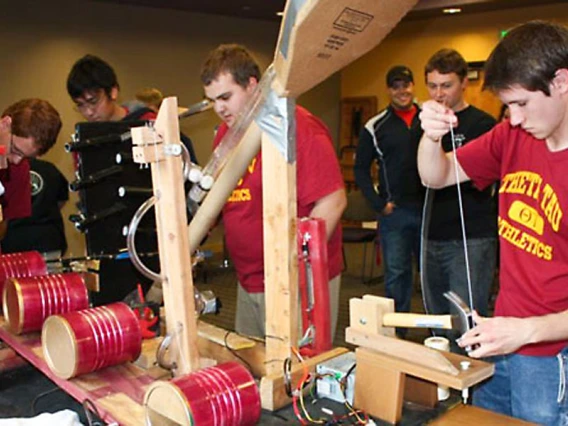 students in lab