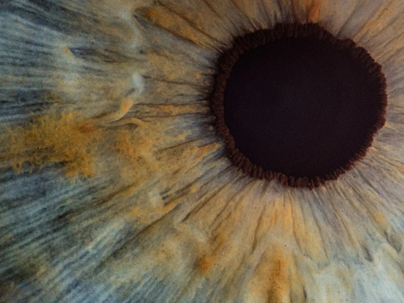 close up of eye