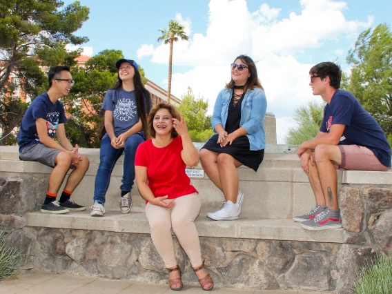 Diverse group of freshmen