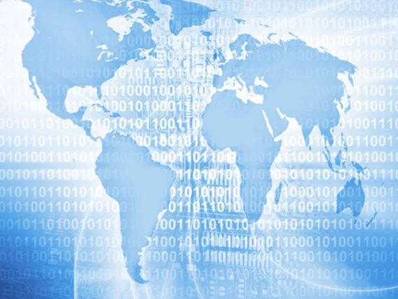 graphic of digital data