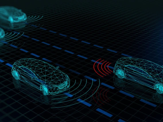 graphic showing radar waves