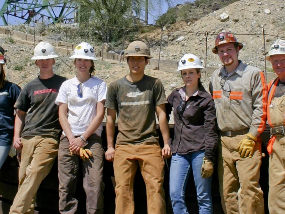 team of mining students