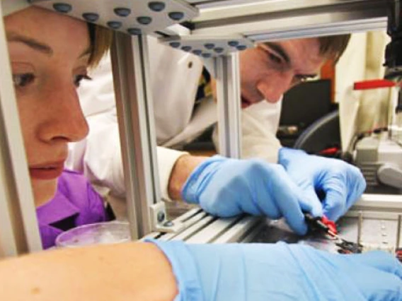 students in lab