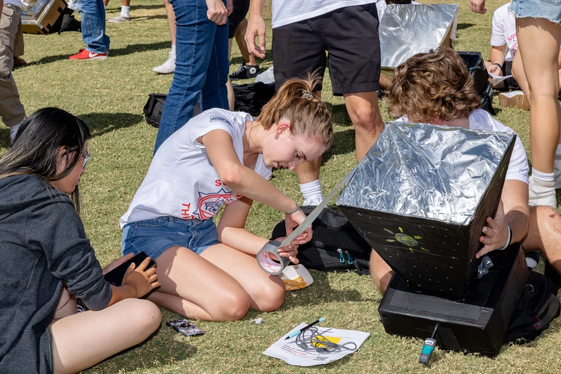 Participants at the 2023 Solar Oven Throw Down