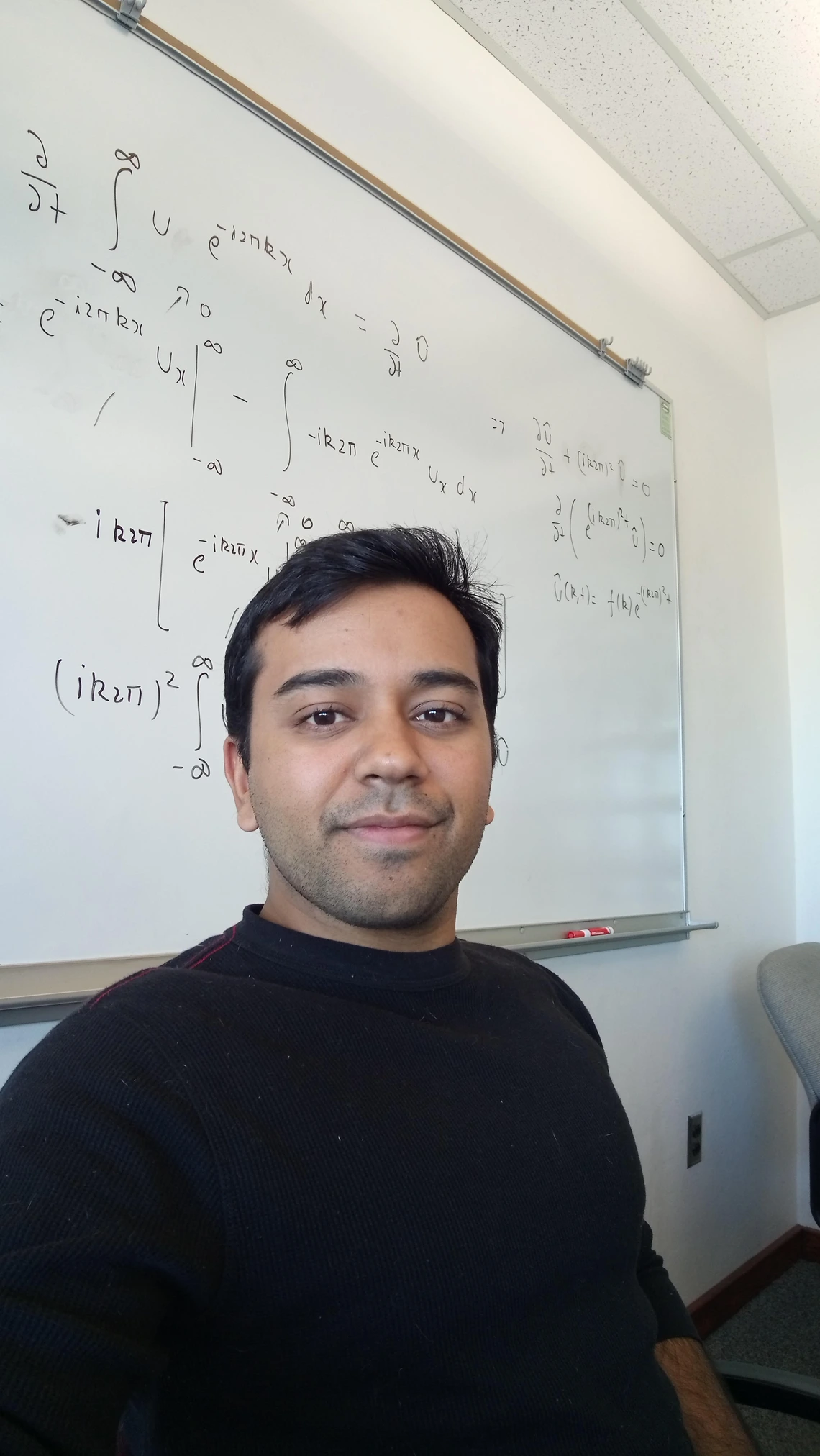 Ashish Singh, outstanding graduate student in mechanical engineering.