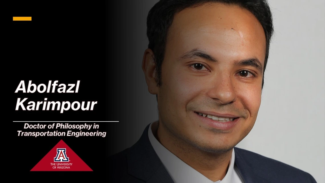 Abolfazl Karimpour, outstanding graduate student in civil engineering and engineering mechanics.