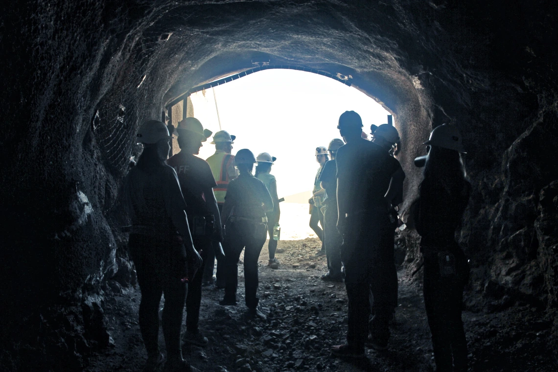 Mining engineering trip to student-run San Xavier Mine