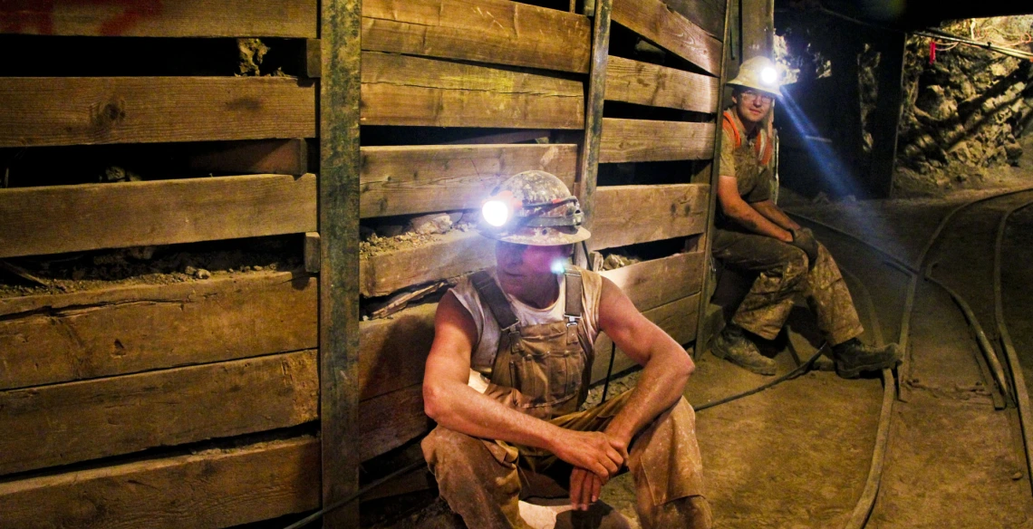 Mine workers
