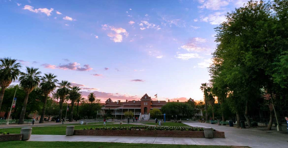 Old Main at sunset