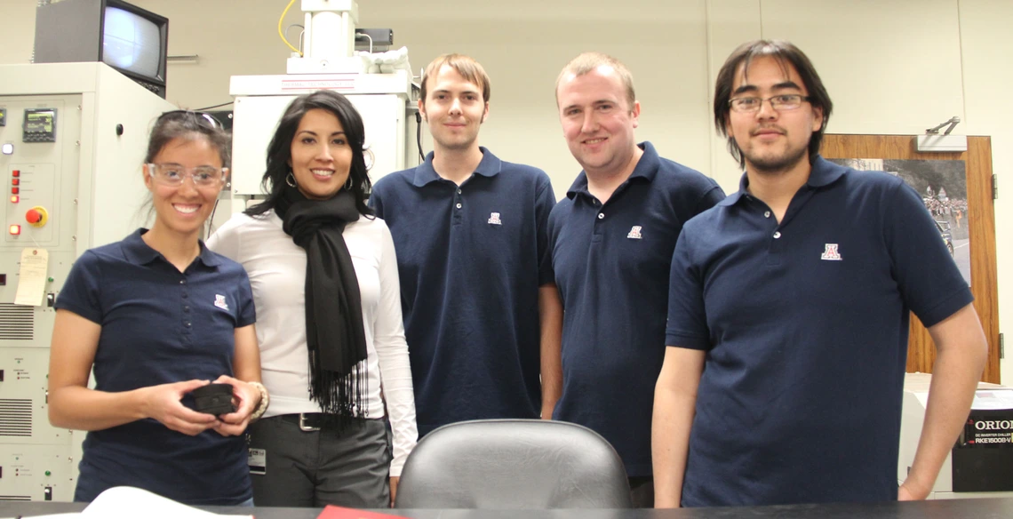 professor and students