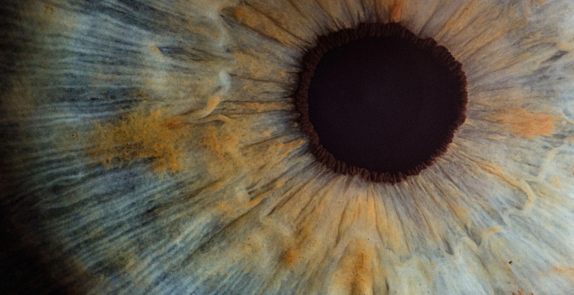 close up of eye