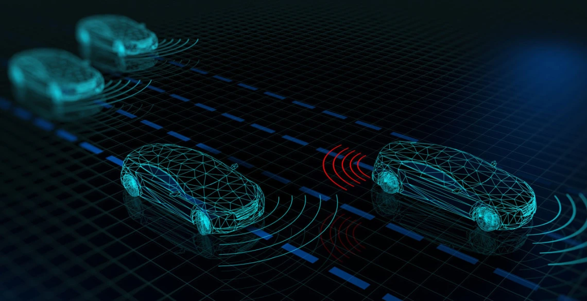 graphic showing radar waves