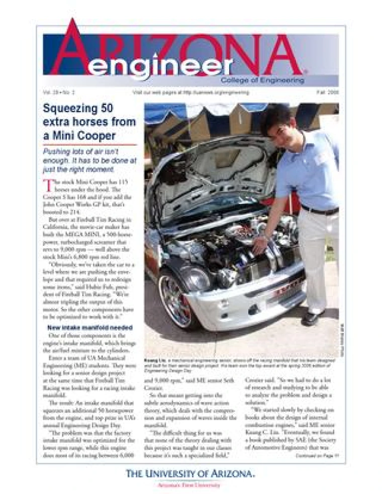 Cover image for Arizona Engineer Fall 2006