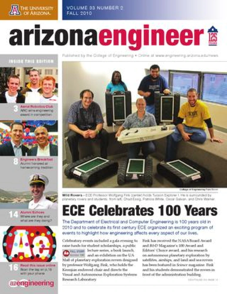 Cover image for Arizona Engineer Fall 2010