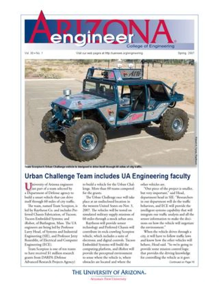 Cover image for Arizona Engineer Spring 2007