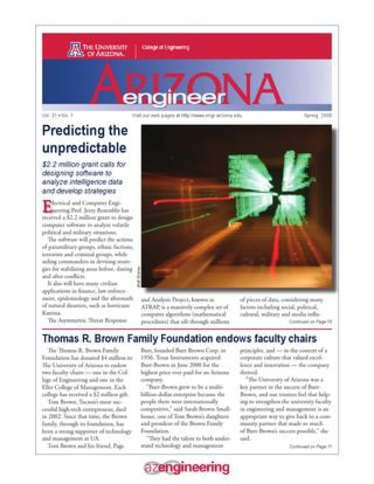 Cover image for Arizona Engineer Spring 2008