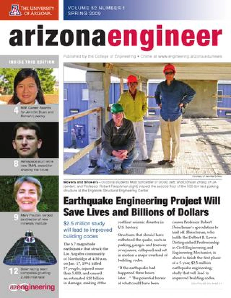 Cover image for Arizona Engineer Spring 2009