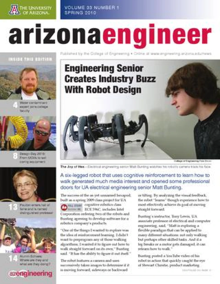 Cover image for Arizona Engineer Spring 2010