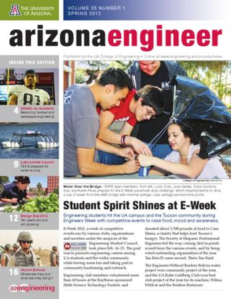 Cover image for Arizona Engineer Spring 2012