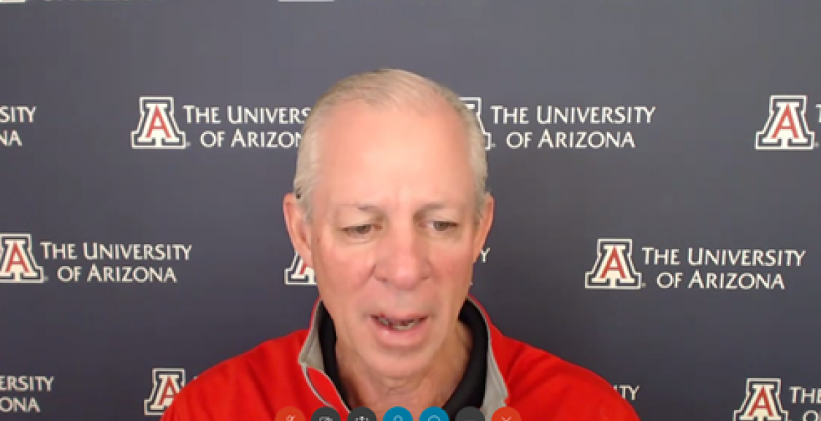 Screenshot of President Robert C. Robbins in a Zoom meeting