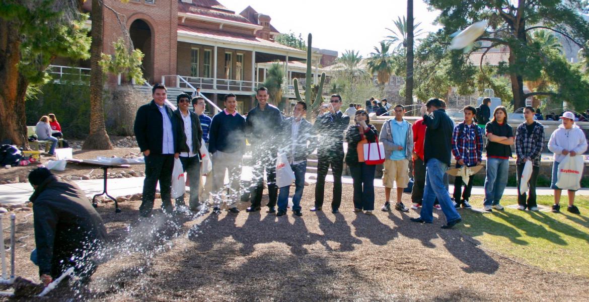 students launch home-made rocket