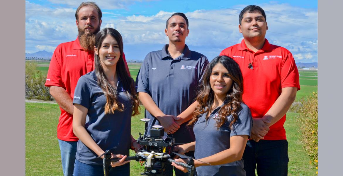 student team displays project