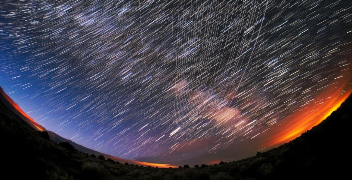 Picture of the night sky with stars.