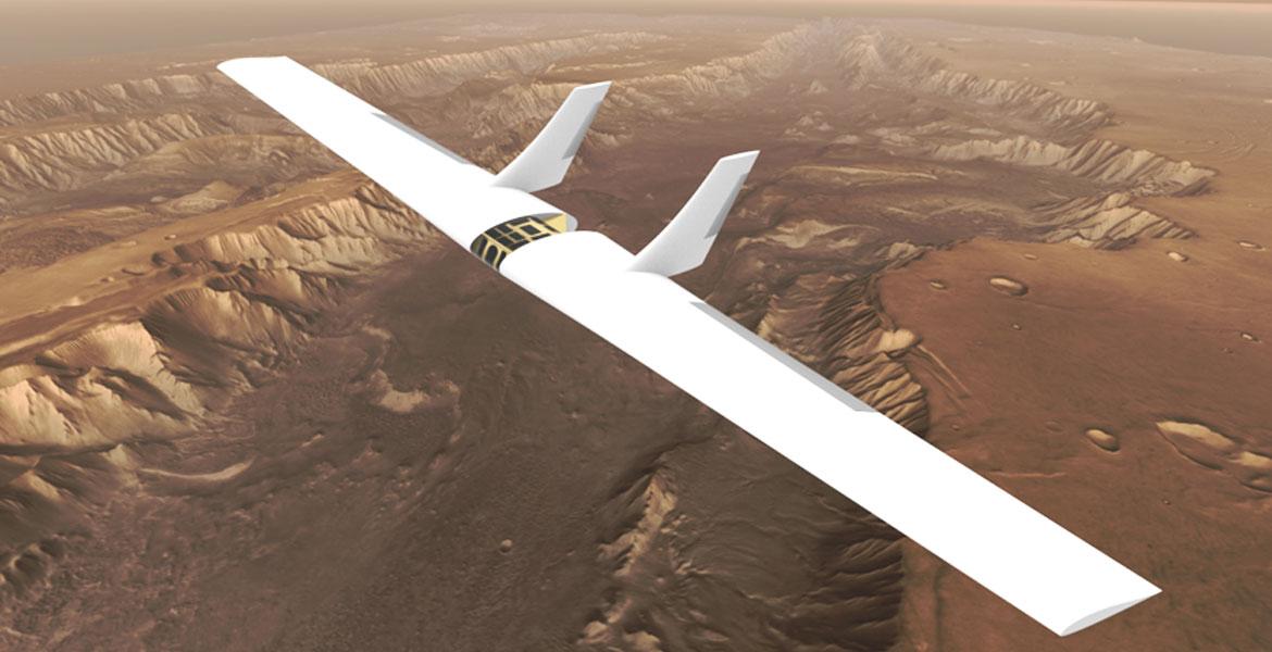 Martian sailplane