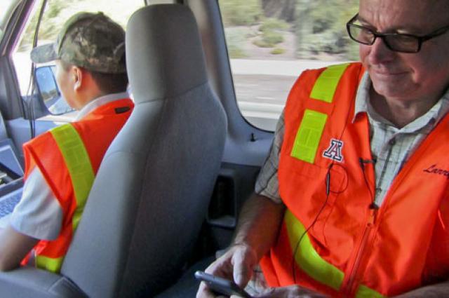 University of Arizona researchers on the road with connected vehicles