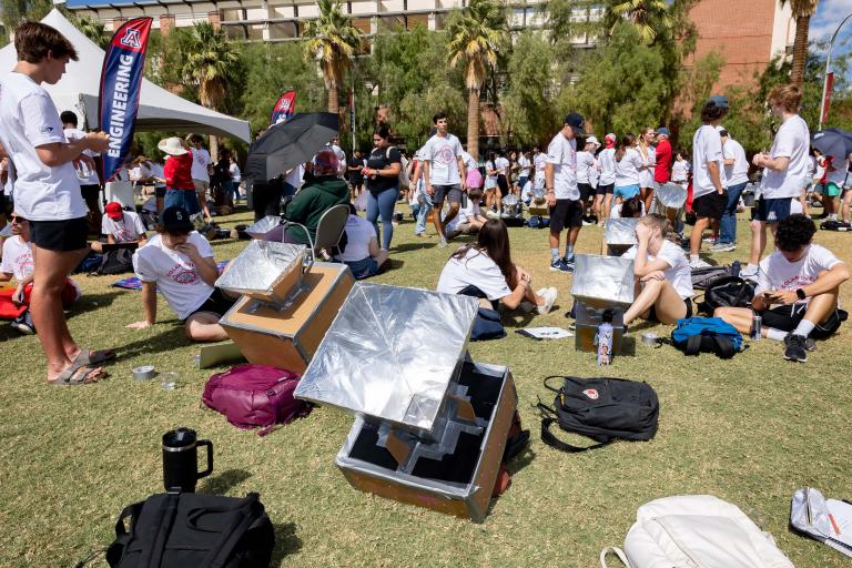 Participants at the 2023 Solar Oven Throw Down