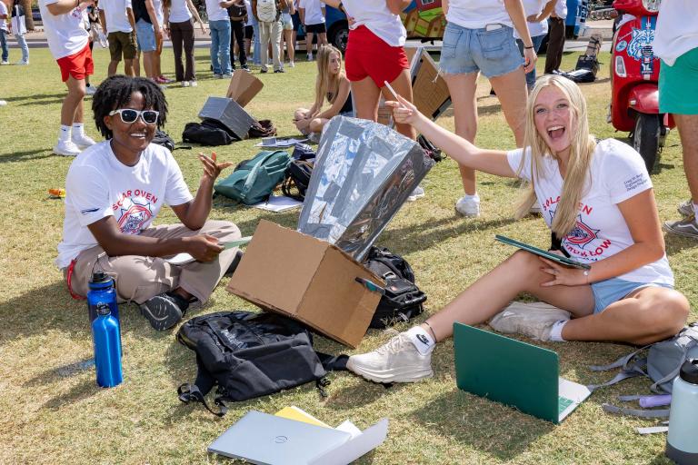 Participants at the 2023 Solar Oven Throw Down