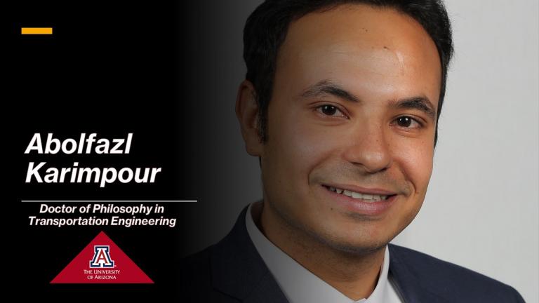 Abolfazl Karimpour, outstanding graduate student in civil engineering and engineering mechanics.