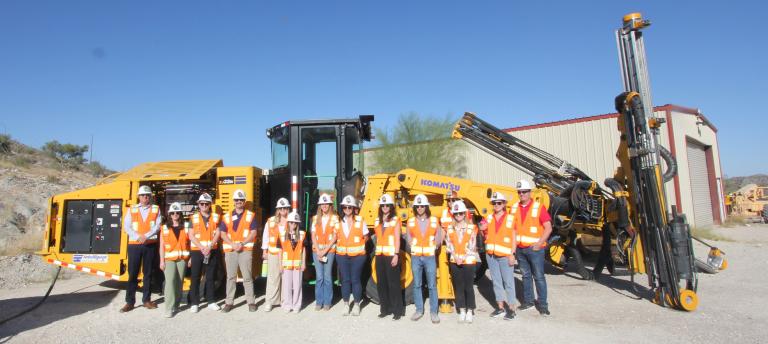 Equipment manufacturer Komatsu recently began testing automated equipment at the mining laboratory. Kray Luxbacher, MGE department head and the Gregory H. and Lisa S. Boyce Leadership Chair of Mining and Geological Engineering, spoke about automation in the mining industry. Automation provides opportunities to address the field’s workforce shortages and provide highly skilled positions that require working with the technology, Luxbacher said.