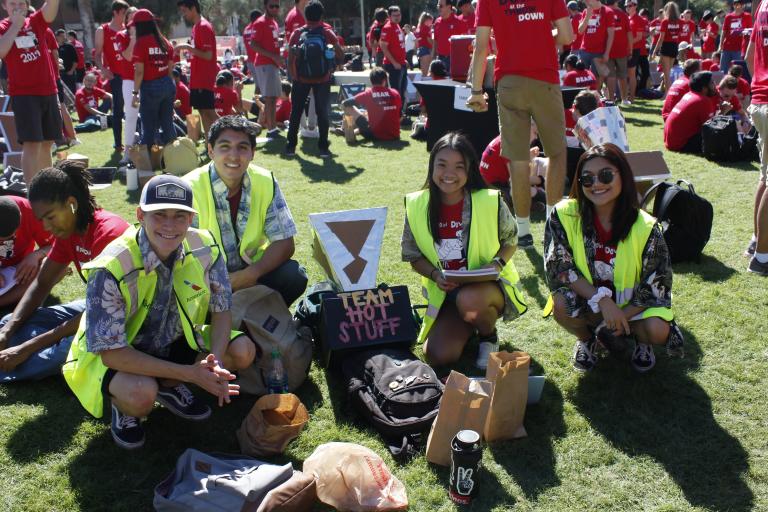 Team Hot Stuff: Trevor Walls, Lucas Dicochea, Kathryn Hoang and Bianca Rodriguez.