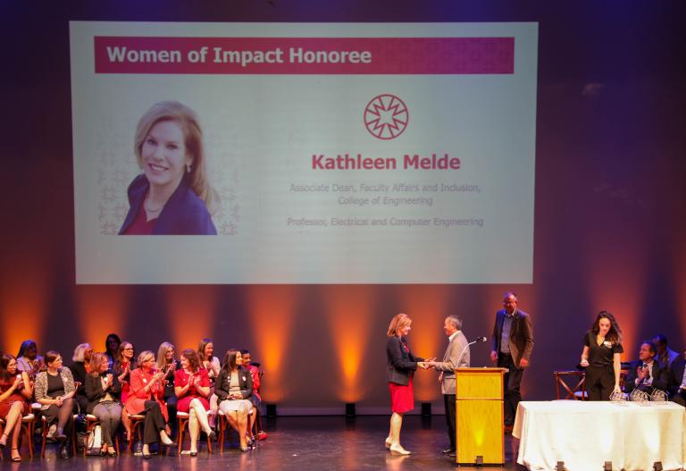 Kathleen Melde on stage