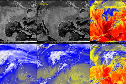 NOAA satellite map