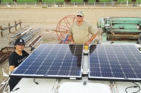 Solar-powered desalination bus