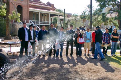 students launch home-made rocket